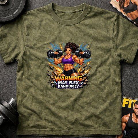 **“Warning May Flex Randomly” – Mediterranean Female Dumbbells Edition**