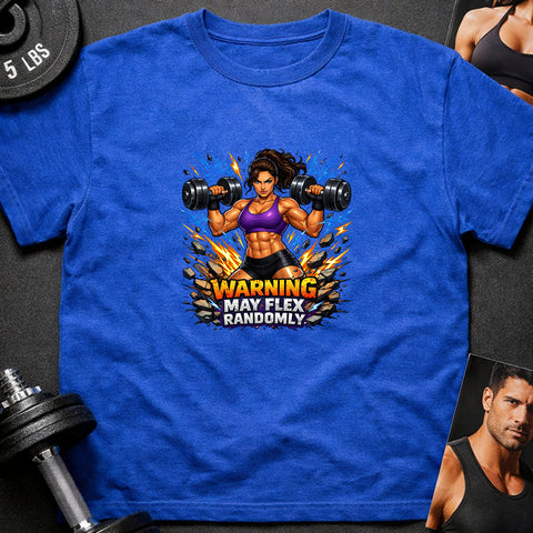 **“Warning May Flex Randomly” – Mediterranean Female Dumbbells Edition**