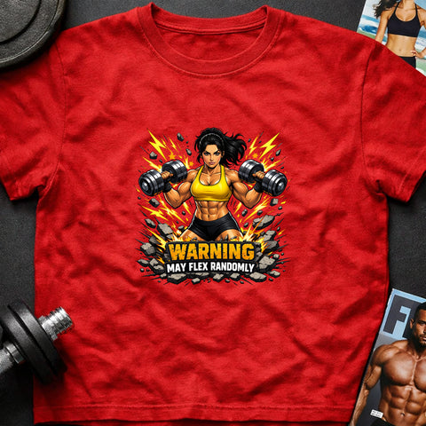 **“Warning May Flex Randomly” – Middle Eastern Female Dumbbells Edition**