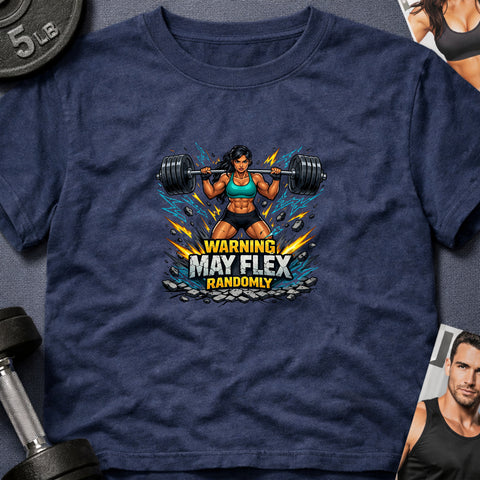 **“Warning May Flex Randomly” – South Asian Female Barbell Edition**
