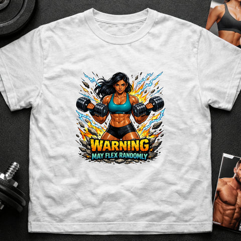 **“Warning May Flex Randomly” – South Asian Female Dumbbells Edition**