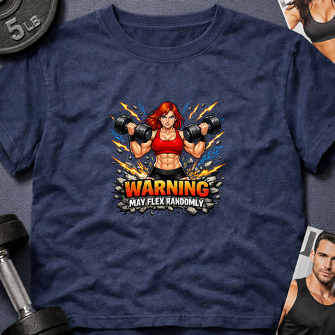 **“Warning May Flex Randomly” – Red Hair Caucasian Female Dumbbells Edition**