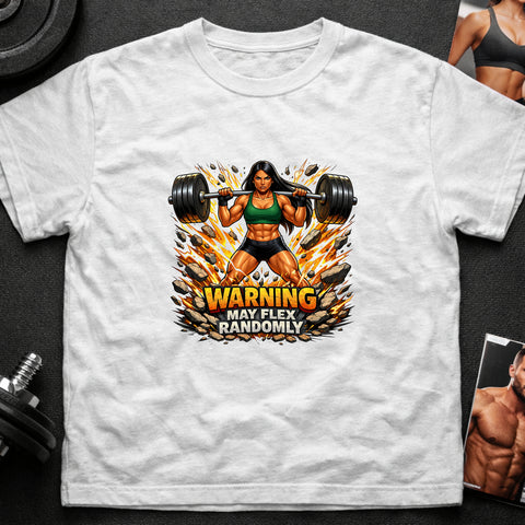 **“Warning May Flex Randomly” – Native American Female Barbell Edition**