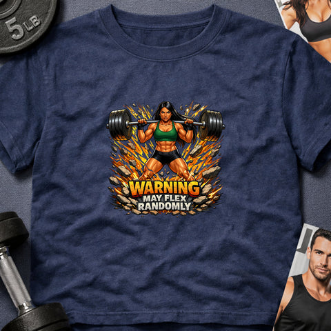 **“Warning May Flex Randomly” – Native American Female Barbell Edition**