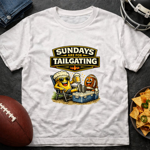 **“Sundays Are for Tailgating” – Funny Football Tailgate T‑Shirt**