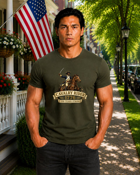 # ⭐ **Cavalry Rider – 1776 – 250 Years Strong | Unisex**