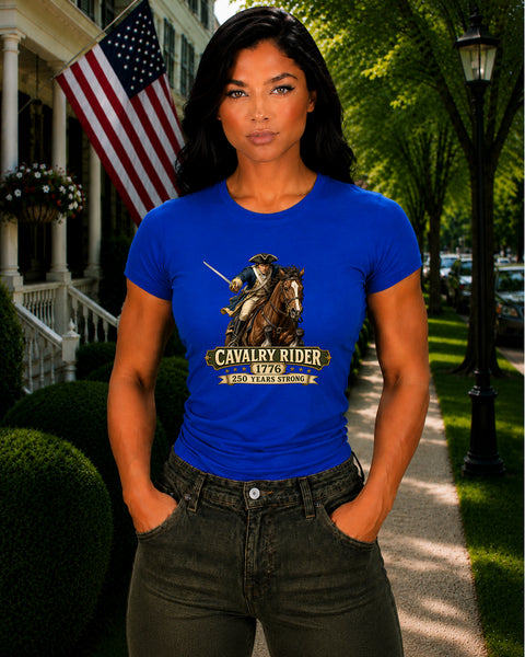 # ⭐ **Cavalry Rider (Brown Horse) – 1776 – 250 Years Strong | Unisex**