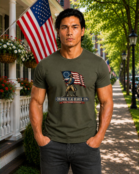 Colonial Flag Bearer – 1776