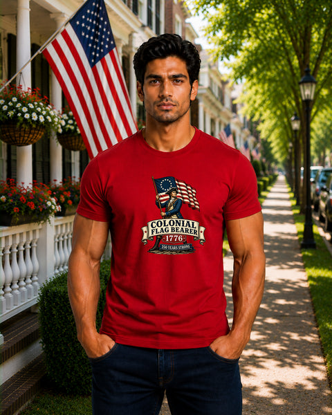 # ⭐ **Colonial Flag Bearer – 1776” – America‑250 Edition | Unisex**