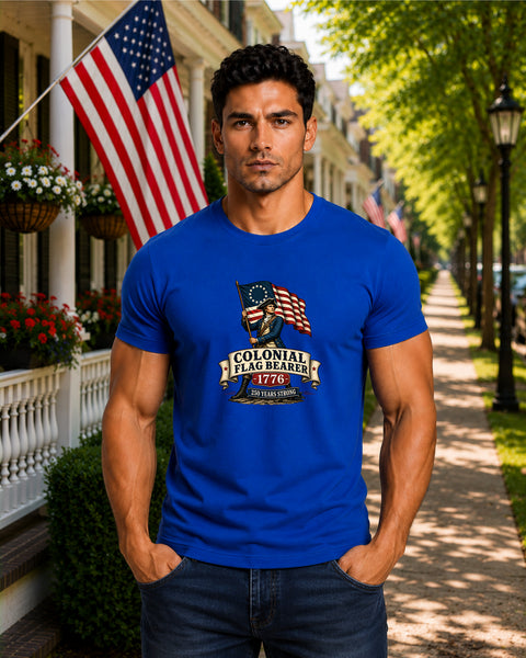 # ⭐ **Colonial Flag Bearer – 1776” – America‑250 Edition | Unisex**