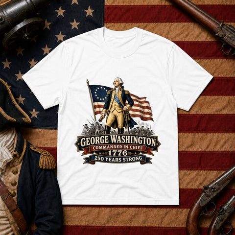 # ⭐ **George Washington – Commander‑in‑Chief – 1776” – America‑250 Edition | Unisex**