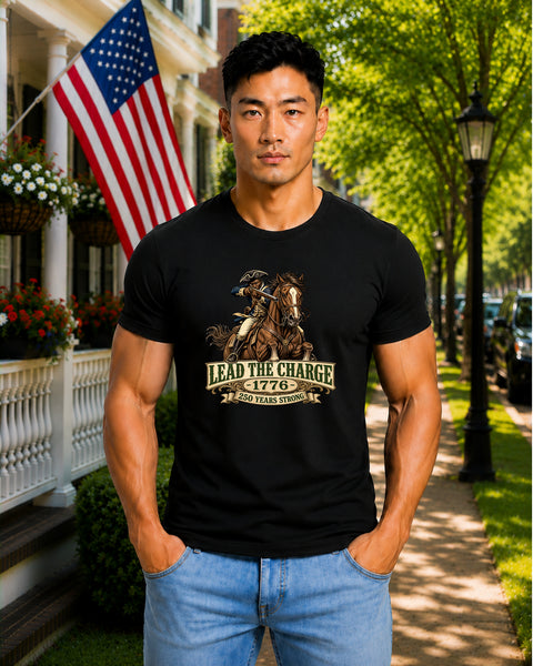 # ⭐ **Lead the Charge – 1776 Horseback Commander** – America‑250 Edition | Unisex