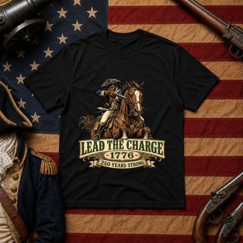 # ⭐ **Lead the Charge – 1776 Horseback Commander** – America‑250 Edition | Unisex