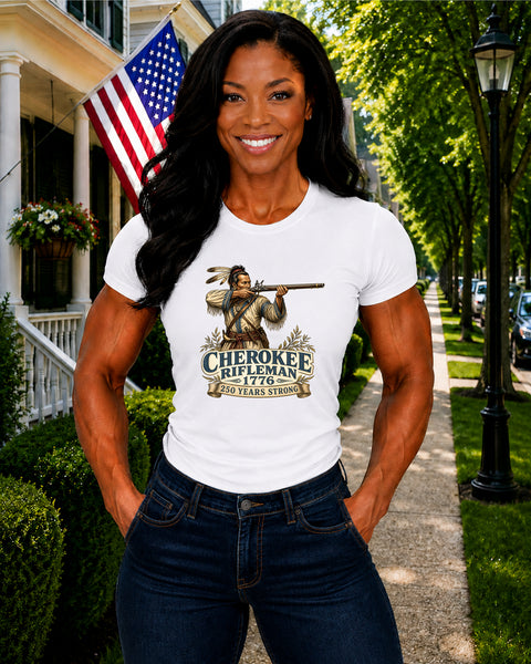 # ⭐ **“Cherokee Rifleman – 1776” – America‑250 Edition | Unisex**