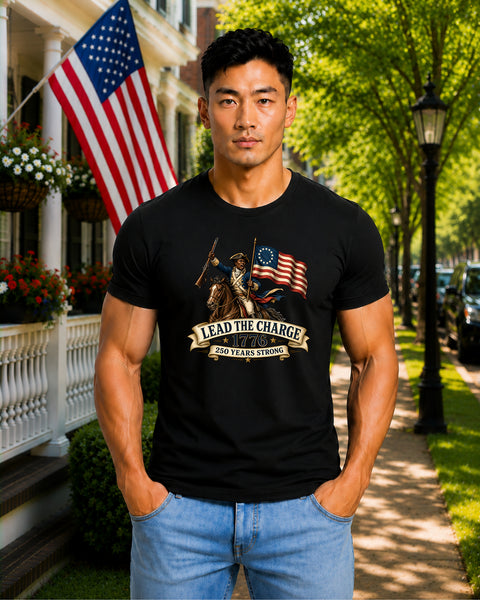 # ⭐ **Lead the Charge – 1776 – 250 Years Strong | Unisex**