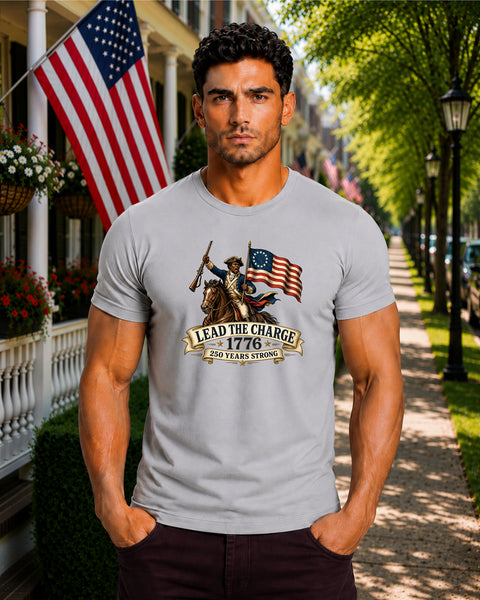 # ⭐ **Lead the Charge – 1776 – 250 Years Strong | Unisex**
