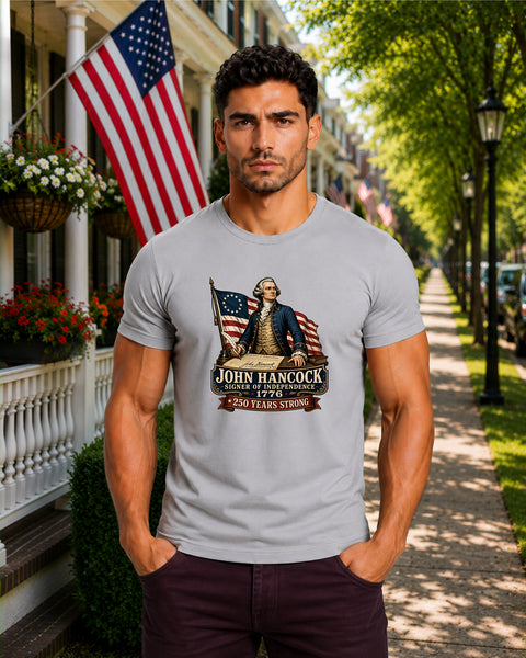# ⭐ **John Hancock – Signer of Independence – 1776” – America‑250 Edition | Unisex**