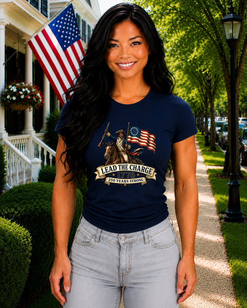 # ⭐ **Lead the Charge – 1776 – 250 Years Strong | Unisex**