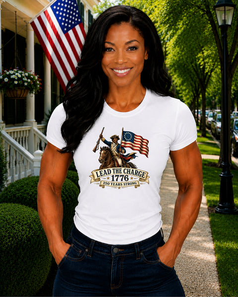 # ⭐ **Lead the Charge – 1776 – 250 Years Strong | Unisex**