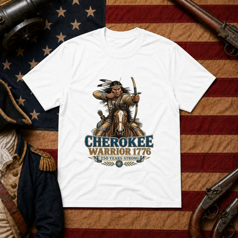 # ⭐ **Cherokee Warrior – 1776 – 250 Years Strong | Unisex**