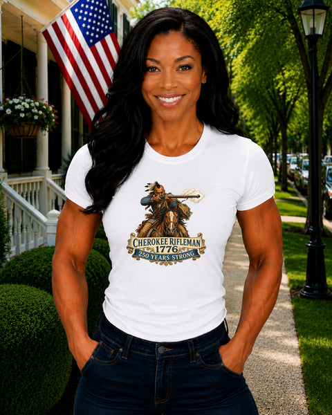 # ⭐ **Cherokee Rifleman – 1776 – 250 Years Strong | Unisex**