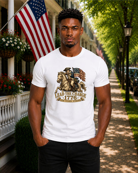 # ⭐ **Lead the Charge – 1776 – 250 Years Strong | Unisex**