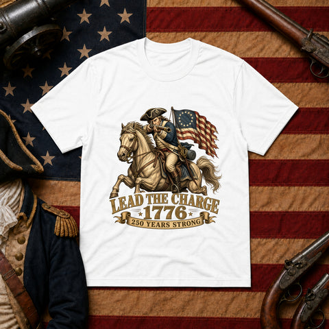 # ⭐ **Lead the Charge – 1776 – 250 Years Strong | Unisex**