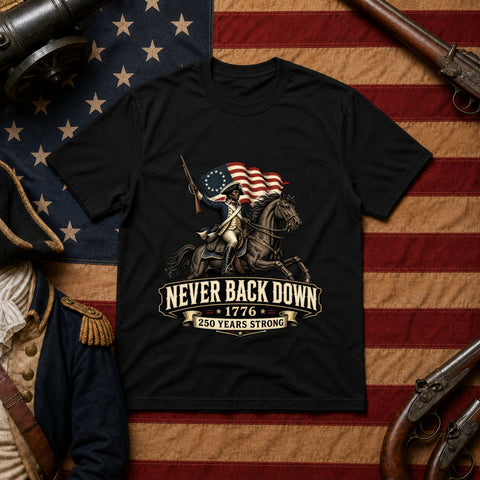 Never Back Down – Horseback Patriot