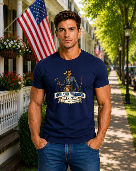 # ⭐ **“Mohawk Warrior – 1776” – America‑250 Edition | Unisex**