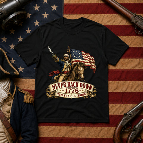 Never Back Down – Horseback Patriot