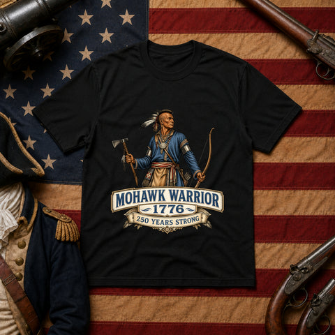 # ⭐ **“Mohawk Warrior – 1776” – America‑250 Edition | Unisex**