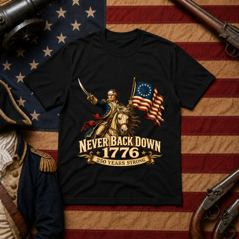 Never Back Down - Continental Horseman – 1776