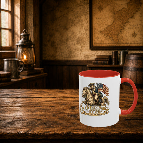 # ⭐ **Lead the Charge – 1776 – 250 Years Strong | 11oz & 15oz Edition Mug**