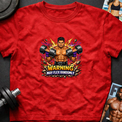 Warning May Flex Randomly – Latino Male Dumbbells Edition - Laugh Suppy