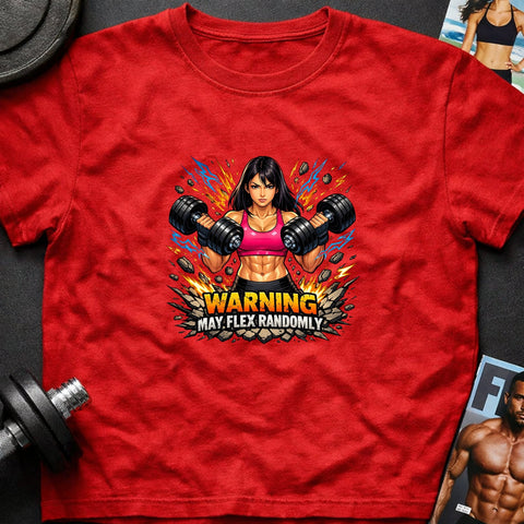 Warning May Flex Randomly – Asian Female Dumbbells Edition - Laugh Suppy