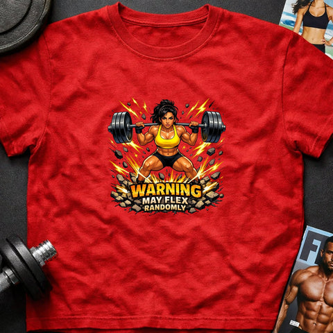 Warning May Flex Randomly – Middle Eastern Female Barbell Edition - Laugh Suppy