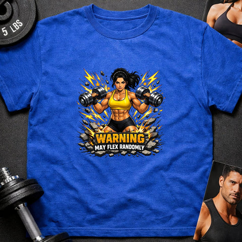 Warning May Flex Randomly – Middle Eastern Female Dumbbells Edition - Laugh Suppy