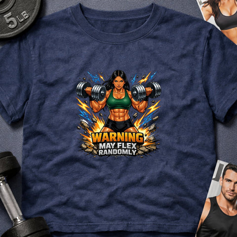 Warning May Flex Randomly – Native American Female Dumbbells Edition - Laugh Suppy