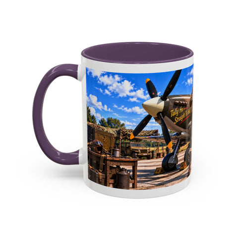 Skeleton Spitfire Pilot Mug – RAF WWII Retro Aviation Coffee Mug – Funny Dark Humor Gift for Pilots - Laugh Supply
