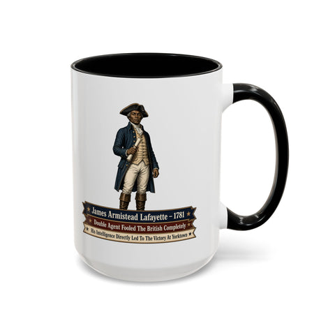 James Armistead Lafayette Historical Coffee Mug — Revolutionary War Spy Tribute
