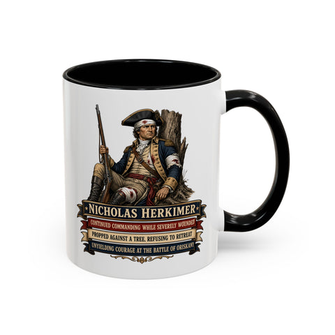 Nicholas Herkimer Historical Coffee Mug — Revolutionary War Patriot Tribute