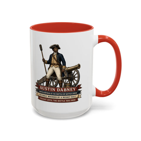 Austin Dabney Battle of Kettle Creek — Revolutionary War Coffee Mug