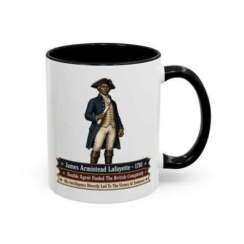James Armistead Lafayette Historical Coffee Mug — Revolutionary War Spy Tribute