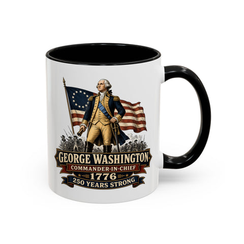 George Washington 1776 Mug – Patriotic 250th Anniversary Coffee Mug - Laugh Suppy