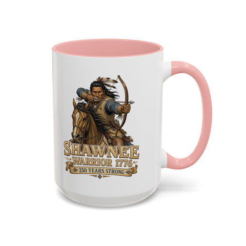 Shawnee Warrior Coffee Mug – Mounted Warrior Shooting A Bow