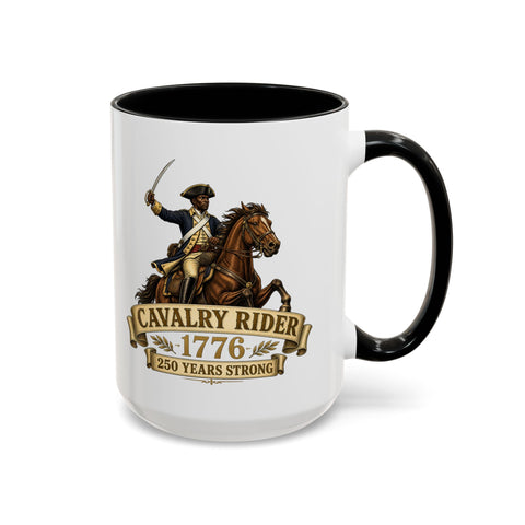 Cavalry Rider (Brown Horse) 1776 Mug – Patriotic 250th Anniversary Coffee Mug