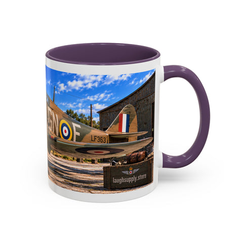 Skeleton Fighter Pilot Mug – RAF WWII Harrican Coffee Mug – Funny Dark Humor Gift for Pilots - Laugh Supply