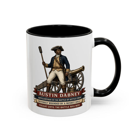 Austin Dabney Battle of Kettle Creek — Revolutionary War Coffee Mug