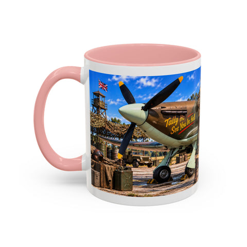 Skeleton Fighter Pilot Mug – RAF WWII Harrican Coffee Mug – Funny Dark Humor Gift for Pilots - Laugh Supply
