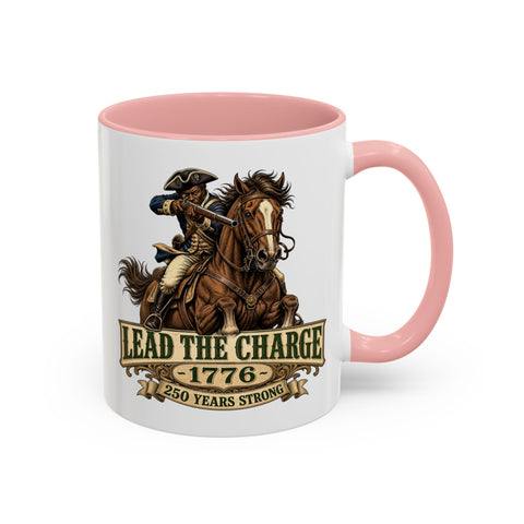 Lead the Charge 1776 Mug (Mounted Edition) — Patriotic Revolutionary War Horseman